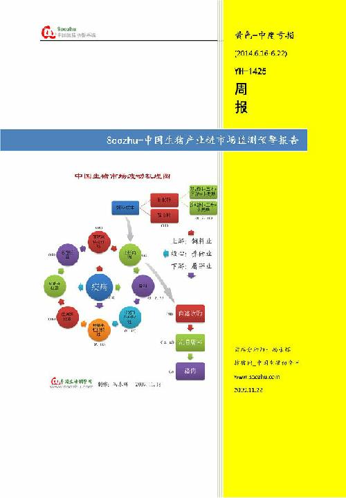 搜豬預(yù)警YH1425周報--中國生豬產(chǎn)業(yè)鏈市場監(jiān)測預(yù)警報告 搜豬預(yù)警YH1425周報--中國生豬產(chǎn)業(yè)鏈市場監(jiān)測預(yù)警報告